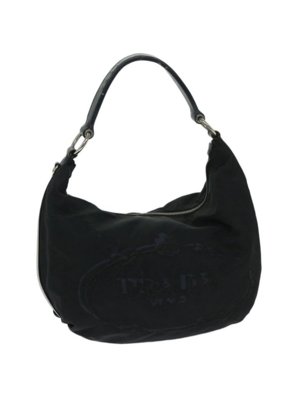 Authentic PRADA Shoulder Bag Nylon Black